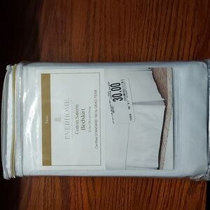 Everhome Twin Cotton Sateen Bedskirt